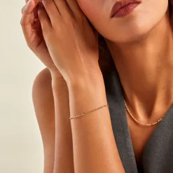 Bracelet Caméo Maille Alternée 1/3-Histoire d'Or Online