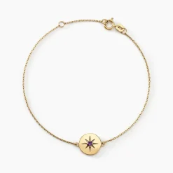Bracelet Or Jaune Evening Star Amethyste-Histoire d'Or Sale