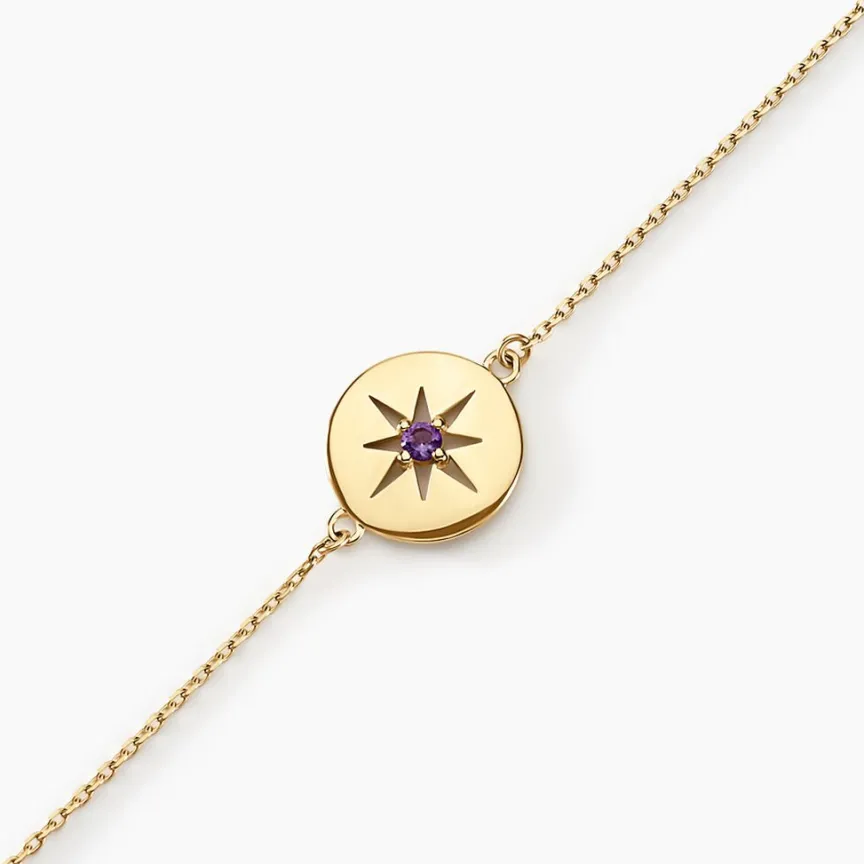 Bracelet Or Jaune Evening Star Amethyste-Histoire d'Or Sale