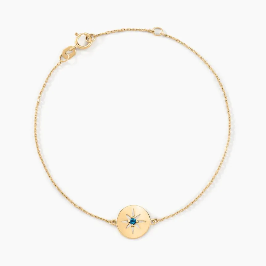 Bracelet Or Jaune Evening Star Topaze Bleu London-Histoire d'Or Outlet