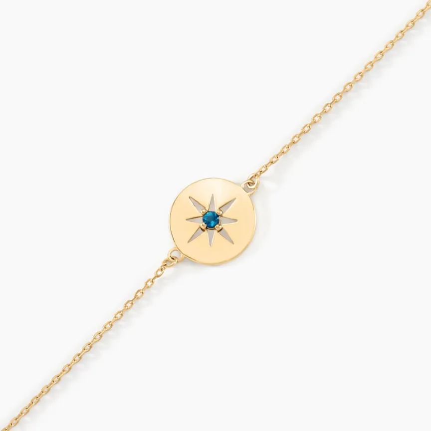Bracelet Or Jaune Evening Star Topaze Bleu London-Histoire d'Or Outlet