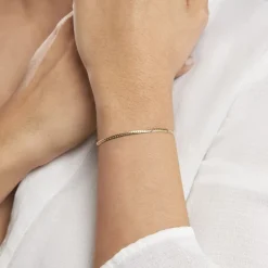 Bracelet Or Jaune Izel Maille Anglaise-Histoire d'Or New