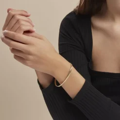 Histoire d'Or Bracelet Or Jaune Izel Maille Anglaise