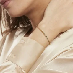 Bracelet Or Jaune Izel Maille Anglaise-Histoire d'Or New