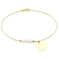 Bracelet Or Jaune Loreto Perles De Culture-Histoire d'Or Online
