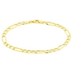 Bracelet Or Jaune Maille Alternée 1/3-Histoire d'Or New