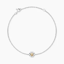 Histoire d'Or Bracelet Or Jaune Oxyde De Zirconium