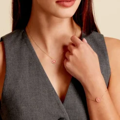 Bracelet Or Jaune Sweet Rosace Oxyde Zirconium-Histoire d'Or Discount