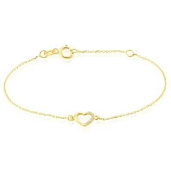 Histoire d'Or Bracelet Or Jaune Vehanouche Oxydes De Zirconium