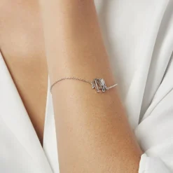 Bracelet Origami Argent Blanc Oxyde De Zirconium-Histoire d'Or Clearance