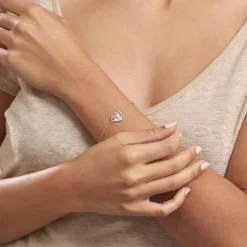 Bracelet Origami Argent Blanc Oxyde De Zirconium-Histoire d'Or Sale