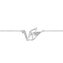 Histoire d'Or Bracelet Origami Argent Blanc Oxyde De Zirconium