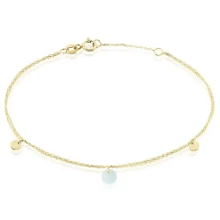 Bracelet Pampilles Colorées Or Jaune Amazonite-Histoire d'Or Discount