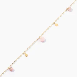 Histoire d'Or Bracelet Pampilles Colorées Or Jaune Nacre