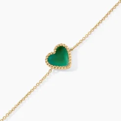 Histoire d'Or Bracelet Par Amour Plaque Or Jaune Agate