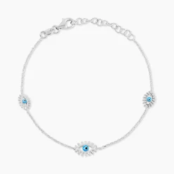 Bracelet Parad'eyes Argent Blanc-Histoire d'Or Online