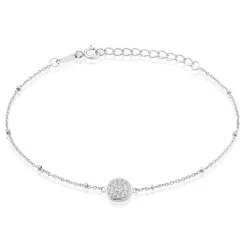 Histoire d'Or Bracelet Pascalin Argent Blanc Oxyde De Zirconium