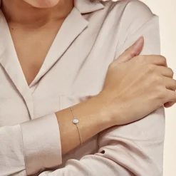 Histoire d'Or Bracelet Pascalin Argent Blanc Oxyde De Zirconium