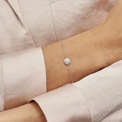 Histoire d'Or Bracelet Pascalin Argent Blanc Oxyde De Zirconium