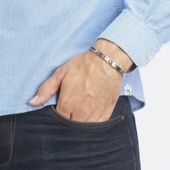 Bracelet Patrick Acier Blanc-Histoire d'Or Discount