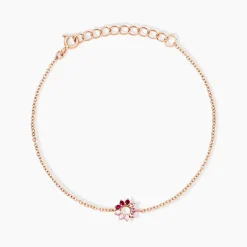 Histoire d'Or Bracelet Pavel Argent Rose Oxyde De Zirconium