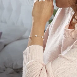 Histoire d'Or Bracelet Perlita Argent Blanc Perle De Culture