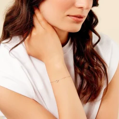 Bracelet Phanie Argent Jaune Oxyde De Zirconium-Histoire d'Or Clearance