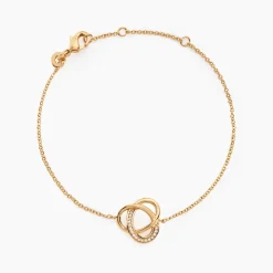 Histoire d'Or Bracelet Plaqué Or Henia Oxydes De Zirconium