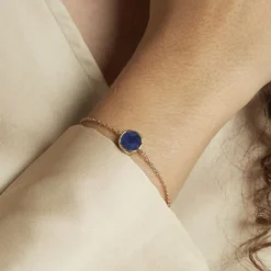 Bracelet Plaqué Or Neassasodalite-Histoire d'Or New