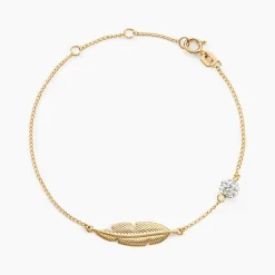 Histoire d'Or Bracelet Powoo Or Jaune Strass