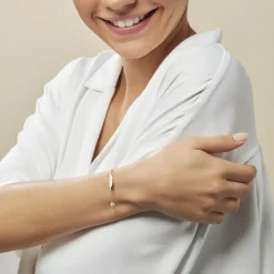 Histoire d'Or Bracelet Powoo Or Jaune Strass