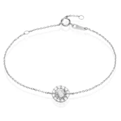 Bracelet Princess Argent Blanc Oxyde De Zirconium-Histoire d'Or Discount