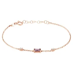 Bracelet Purple Mood Argent Rose Oxyde De Zirconium-Histoire d'Or Discount