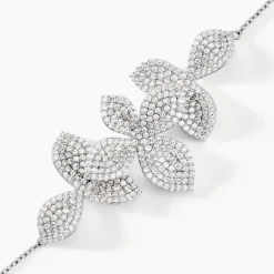 Histoire d'Or Bracelet Radiant Bloom Argent Blanc Oxyde