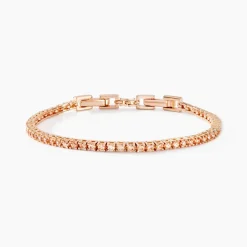 Histoire d'Or Bracelet Rio Tennis Argent Rose Oxyde De Zirconium