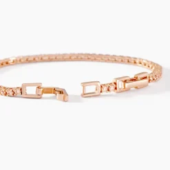 Histoire d'Or Bracelet Rio Tennis Argent Rose Oxyde De Zirconium