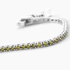 Histoire d'Or Bracelet Rio Tennis Argent Blanc Oxyde De Zirconium