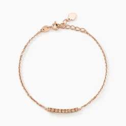 Histoire d'Or Bracelet Rio Tennis Argent Rose Oxyde De Zirconium