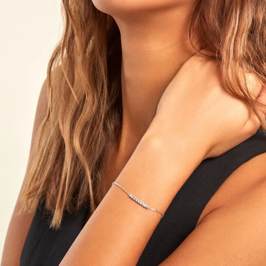 Bracelet Rio Tennis Argent Blanc Oxyde De Zirconium-Histoire d'Or Hot