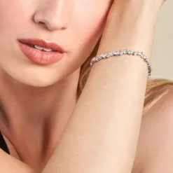 Histoire d'Or Bracelet Riviere Argent Blanc Shiny Nights Oxyde De Zirconium