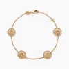 Bracelet Rosae Plaque Or Jaune-Histoire d'Or Hot