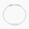 Bracelet Saddie Argent Blanc-Histoire d'Or Online