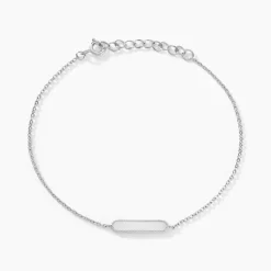 Bracelet Saddie Argent Blanc-Histoire d'Or Online