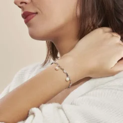 Bracelet Salomee Argent Blanc Perle De Culture-Histoire d'Or