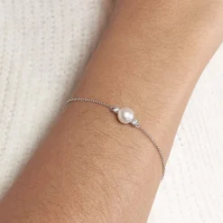 Histoire d'Or Bracelet Sari Argent Blanc Perle De Culture Et Oxyde De Zirconium