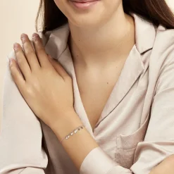 Histoire d'Or Bracelet Savahna Argent Blanc