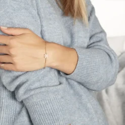 Histoire d'Or Bracelet Sendai Plaqué Or Jaune Oxyde De Zirconium