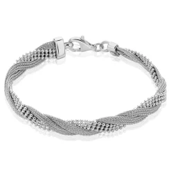 Bracelet Sheridan Argent Blanc-Histoire d'Or Outlet