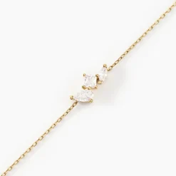 Histoire d'Or Bracelet Shiny Garden Or Jaune Oxyde De Zirconium