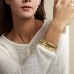 Bracelet Sicily Acier Doré-Histoire d'Or Discount